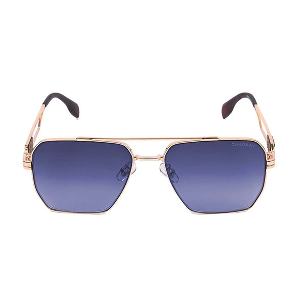 Alaska | Golden Blue Aviator Sunglass - (ZAADWFALBLU0003)