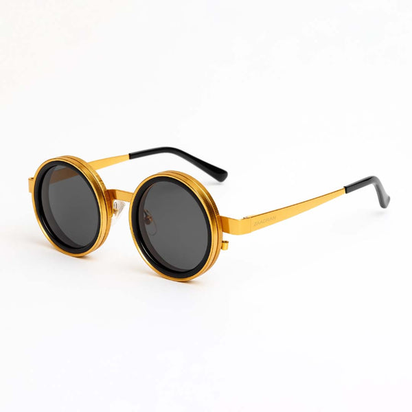 Rotater | Golden Round Sunglass