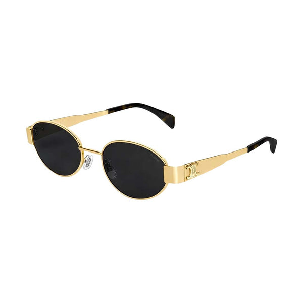 Haiti | Golden Black Round Sunglass