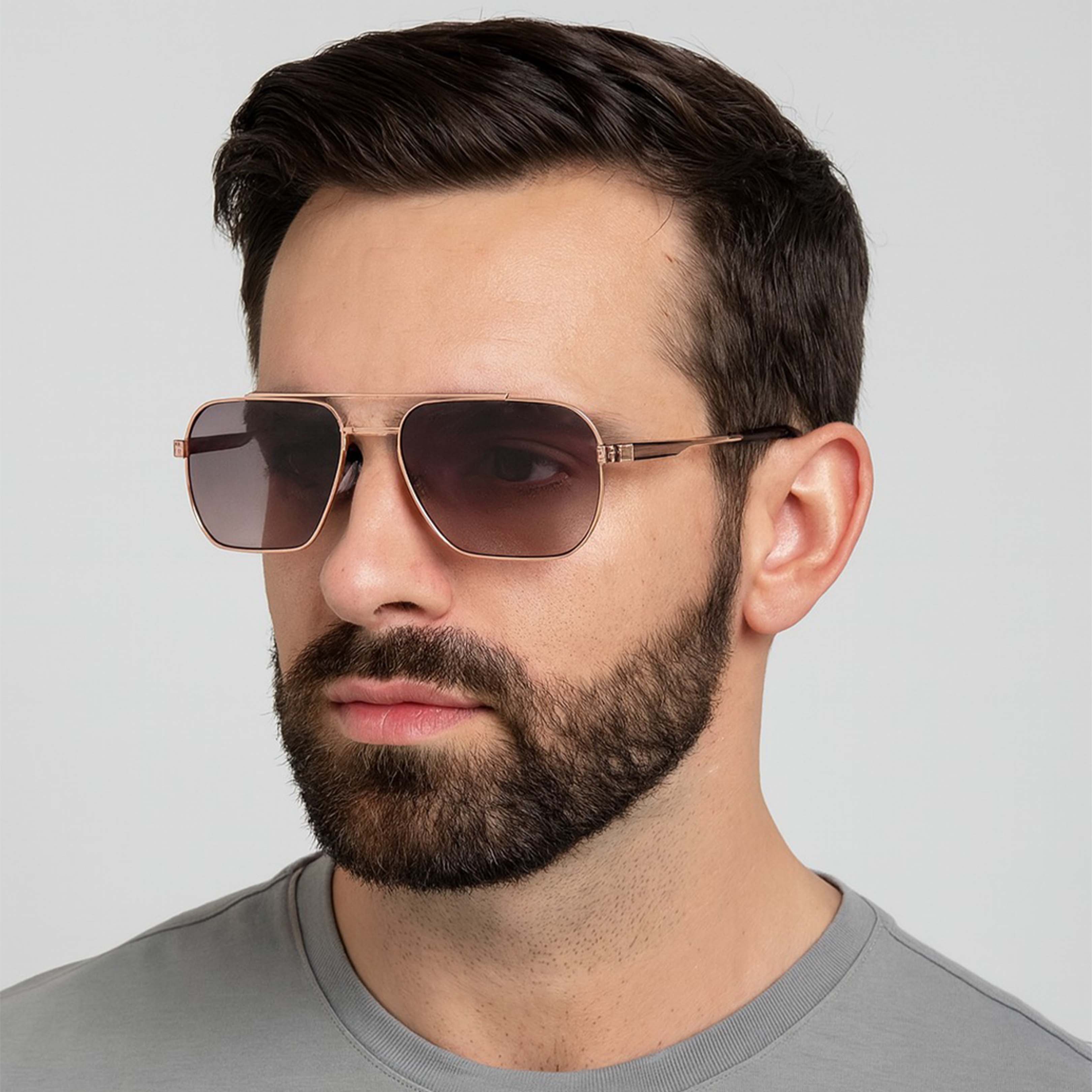 Alaska | Golden Brown Aviator Sunglass – ZAADRAN