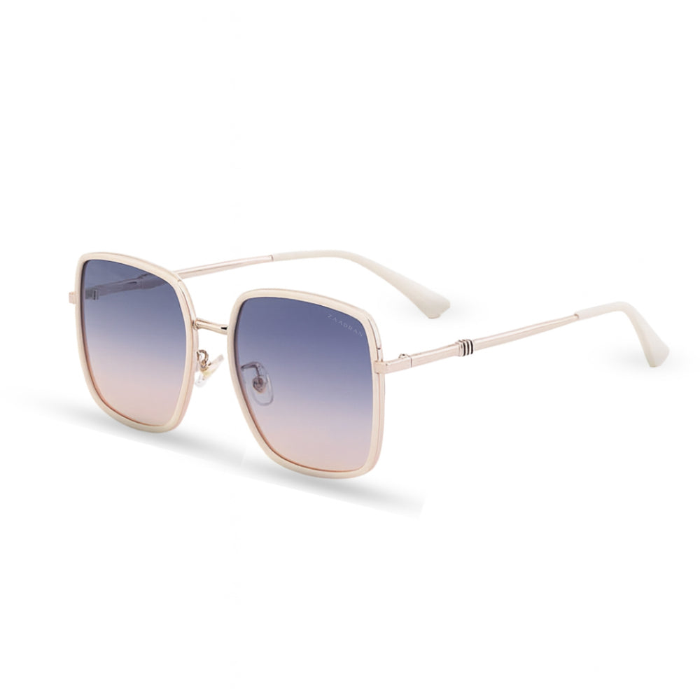 Rio | Cream Oversized Wayfarer Sunglass