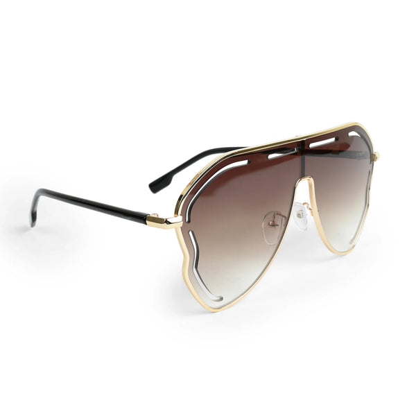 Osaka | Golden Brown Dual Tone Aviator Sunglass