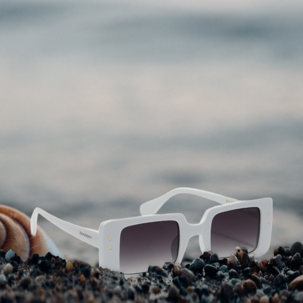 Lisbon | White Wayfarer Sunglass
