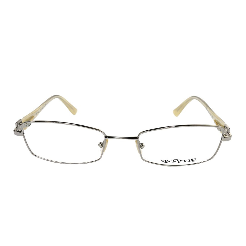 Silver Cream Rectangle Transparent Eyewear | Pinelli Edition Opticals