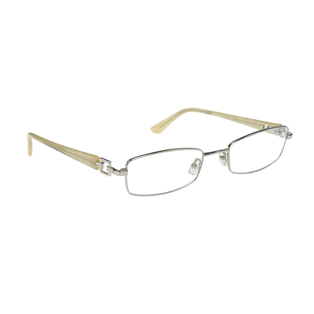 Silver Cream Rectangle Transparent Eyewear | Pinelli Edition Opticals