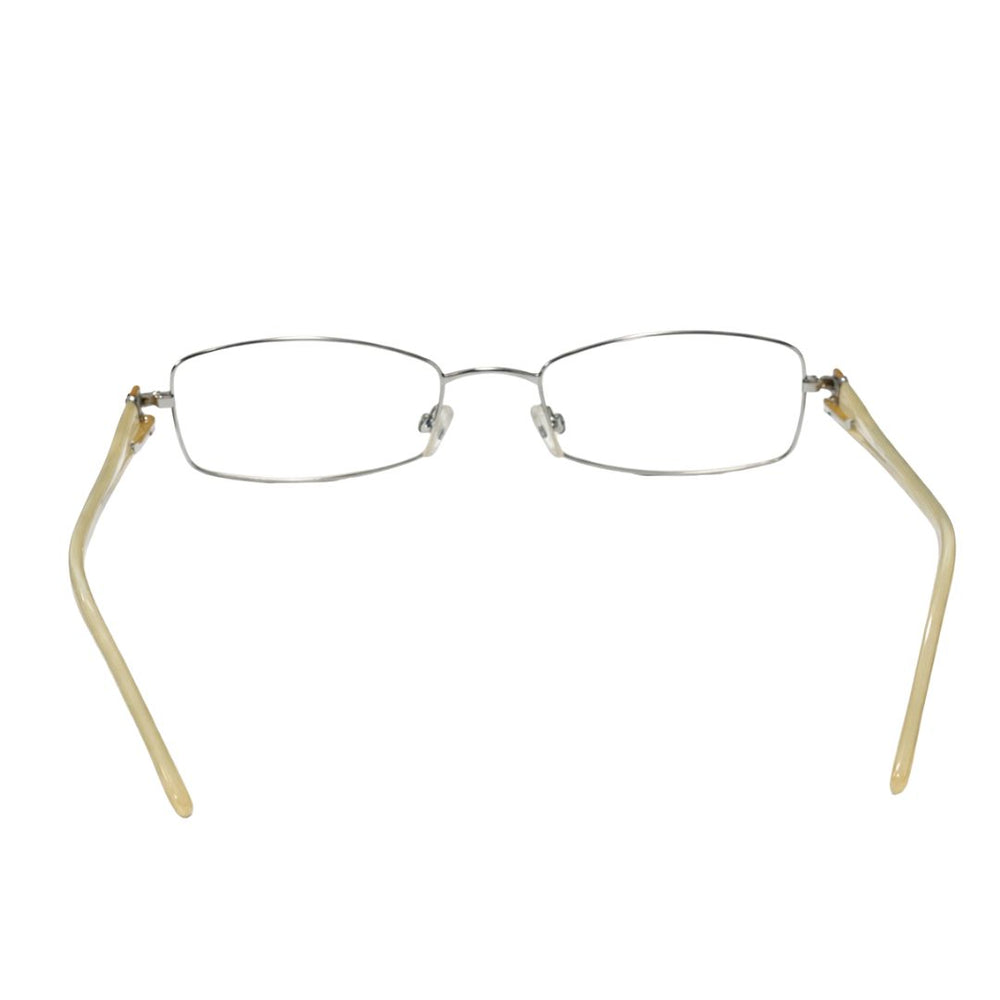 Silver Cream Rectangle Transparent Eyewear | Pinelli Edition Opticals