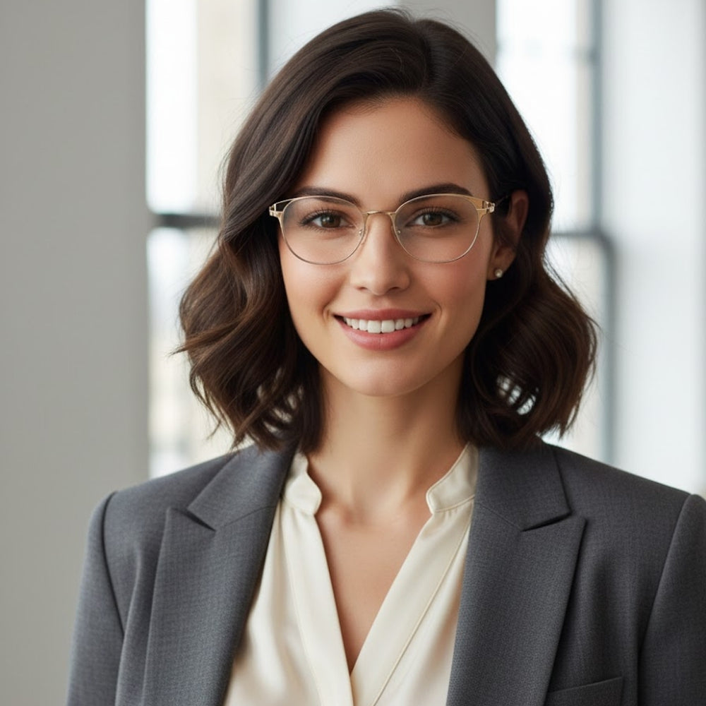 Golden Transparent Wayfarer Eyewear | Pinellii Edition