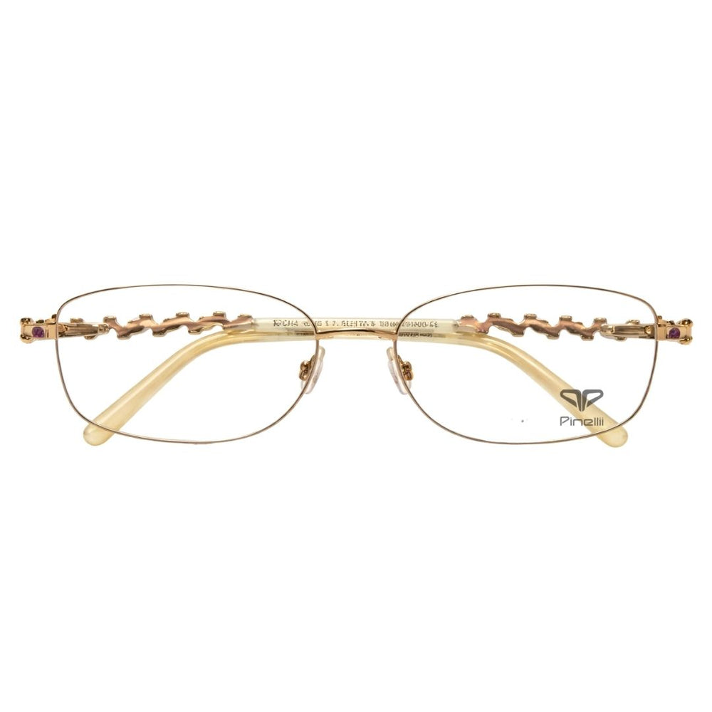 Golden Diamond Transparent Rimeless Eyewear | Pinellii Edition
