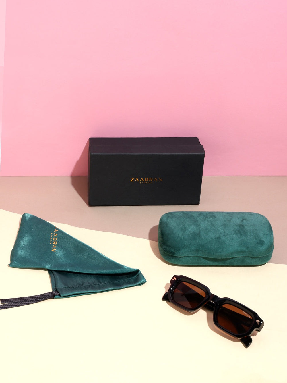 Romania | Black Rectangle Sunglass