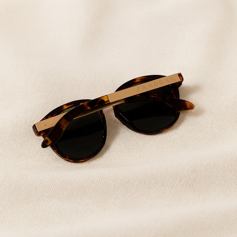 Georgia | Leopard Oversized Round Sunglass