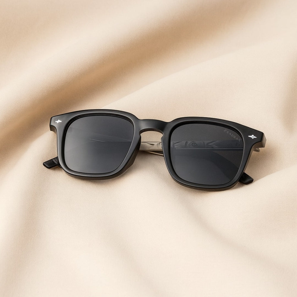 Libya | Black Oversized Wayfarer Sunglass