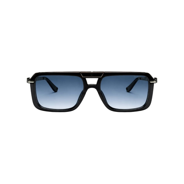 Zambia | Black Blue Aviator Sunglass