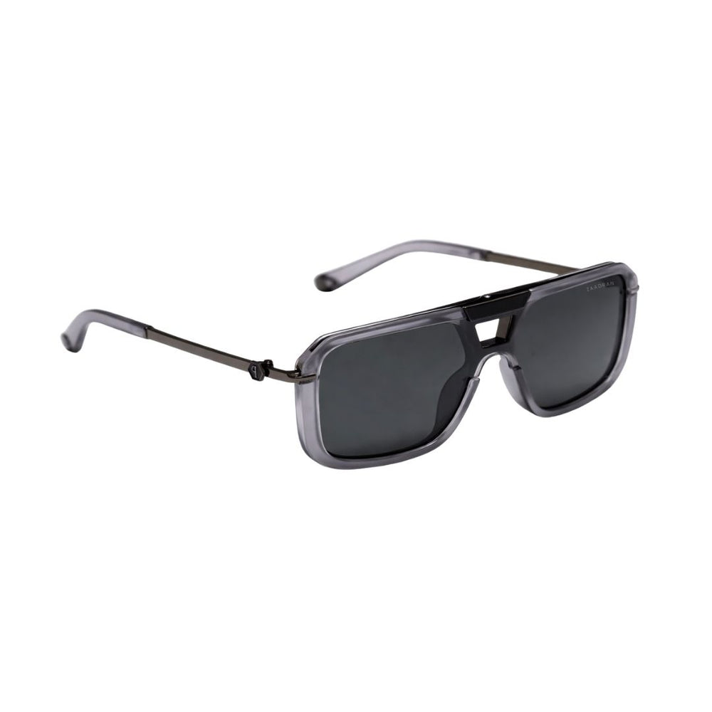 Zambia | Grey Black Aviator Sunglass