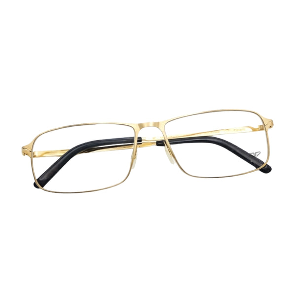 Golden Transparent Rectangle Eyewear | Pinelli Edition Opticals