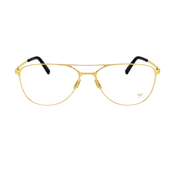 Golden Transparent Aviator Eyewear | Pinelli Edition Opticals