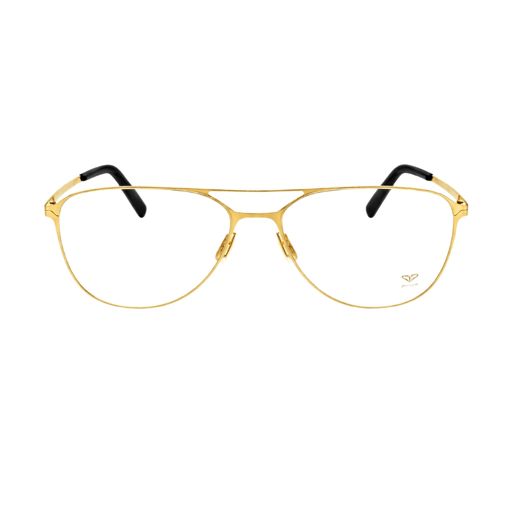 Golden Transparent Aviator Eyewear | Pinelli Edition Opticals