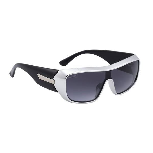 Persian | Black Silver Sport Aviator Sunglass