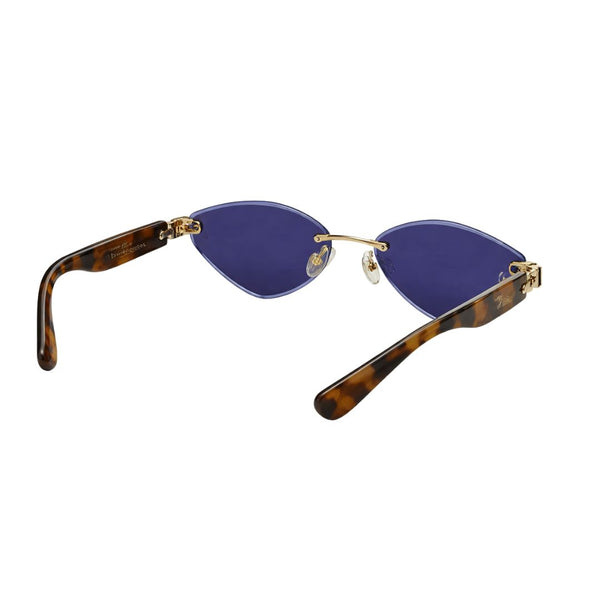 Latvia | Leopard Blue Cateye Sunglass
