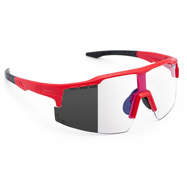 Phantom Visor | Red Transparent Wrap Around Sports Sunglass