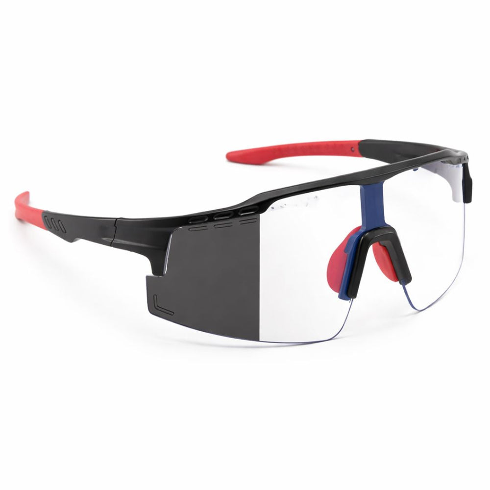 Phantom Visor | Black Red Transparent Wrap Around Sports Sunglass