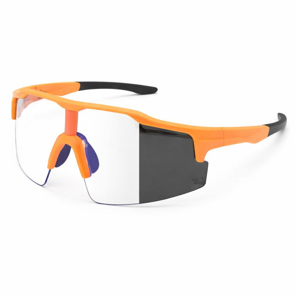 Phantom Visor | Orange Transparent Wrap Around Sports Sunglass