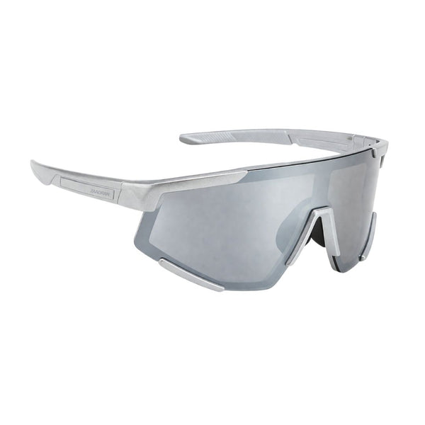 Visor | Silver Wrap Around Sports Sunglass