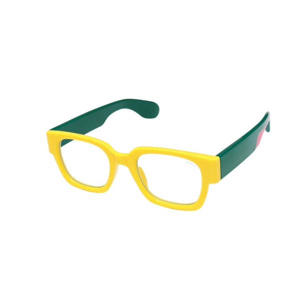 USA | Yellow Green Transparent Wayfarer Sunglass