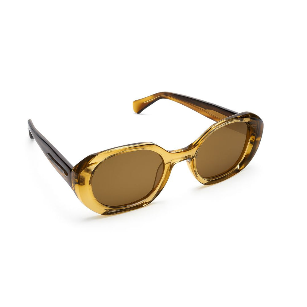 Hungary Octa | Yellow Round Wayfarer Sunglass