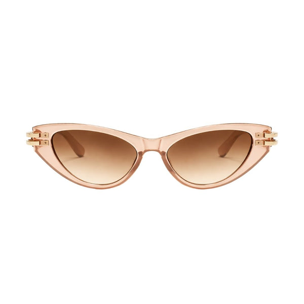 Diva | Rose Gold Transparent Cateye Sunglass