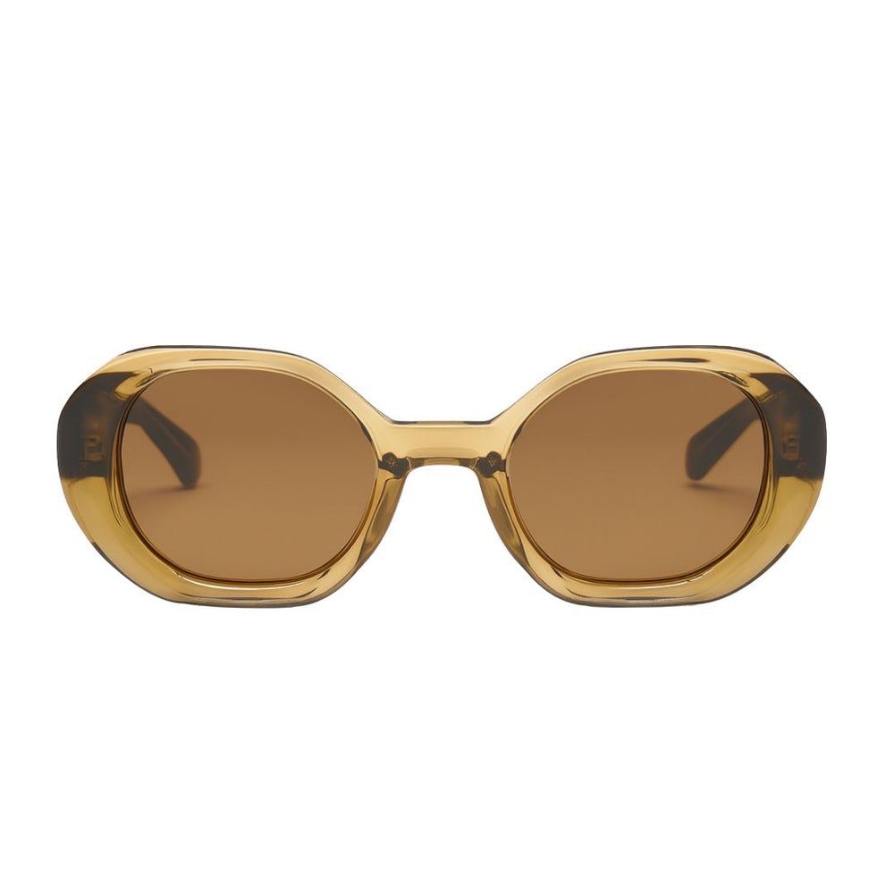 Hungary Octa | Yellow Round Wayfarer Sunglass