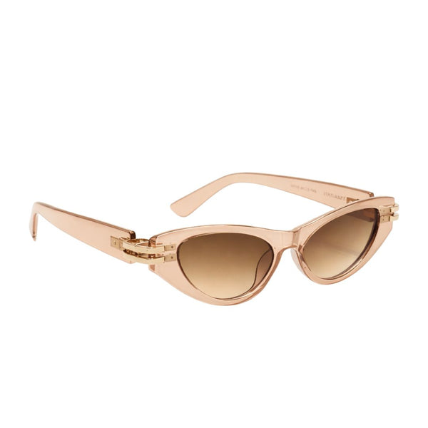 Diva | Rose Gold Transparent Cateye Sunglass