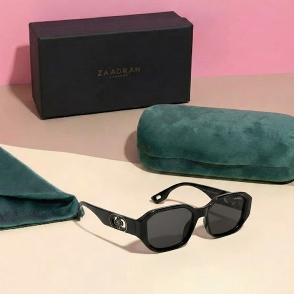 Bangkok | Black Round Rectangle Sunglass
