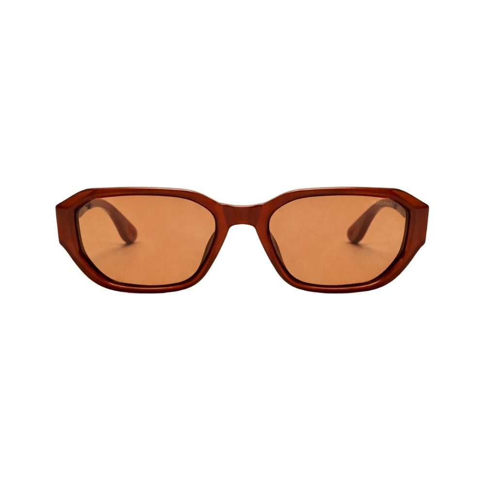 Bangkok | Dark Brown Round Rectangle Sunglass