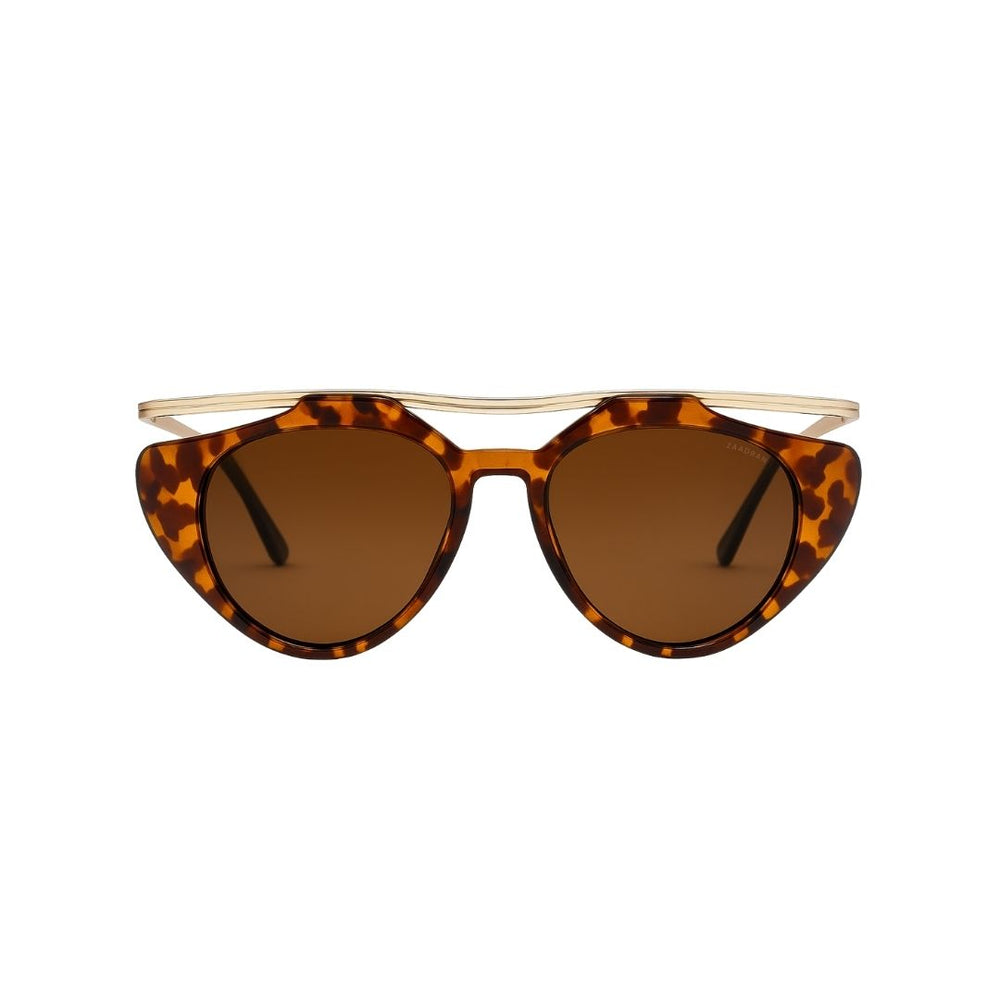 Dubai | Golden Leopard Aviator Sunglass