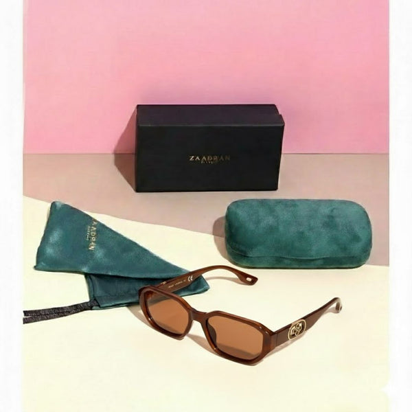 Bangkok | Dark Brown Round Rectangle Sunglass