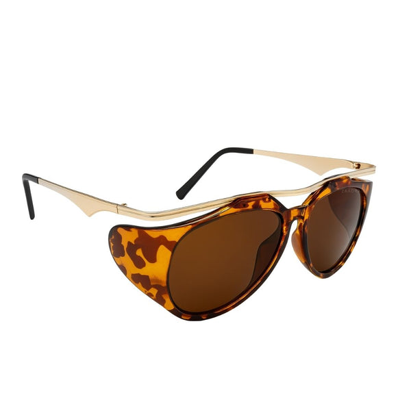 Dubai | Golden Leopard Aviator Sunglass