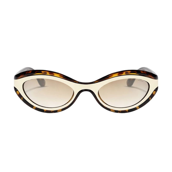 Cannes | Leopard Golden Cateye Sunglass