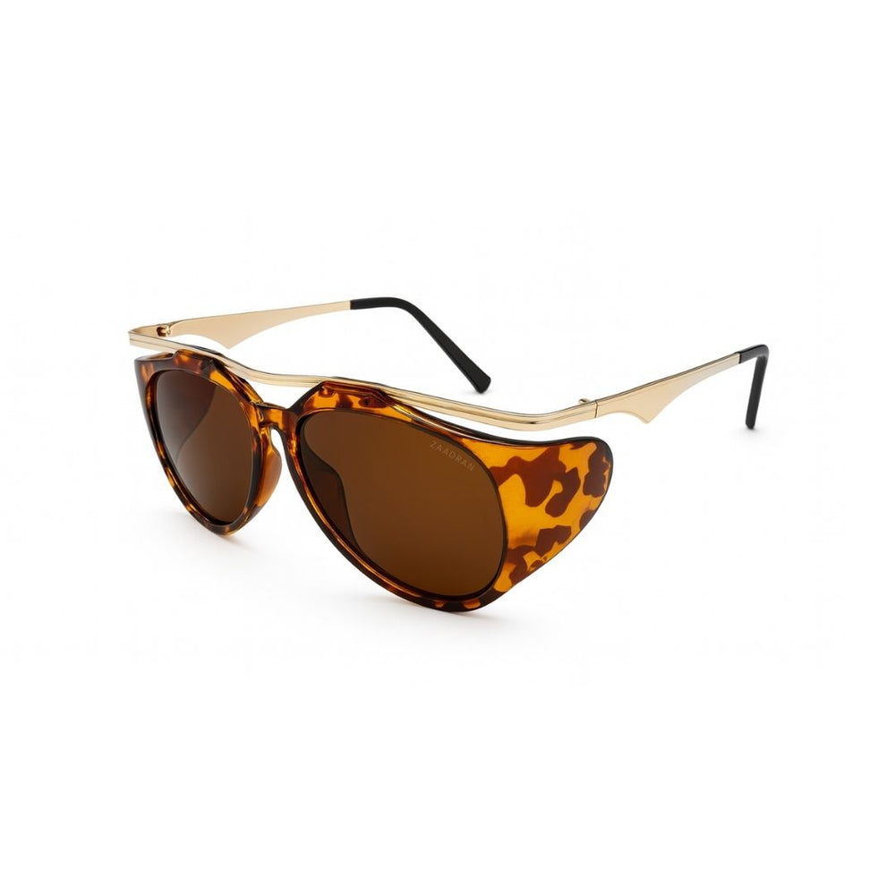 Dubai | Golden Leopard Aviator Sunglass
