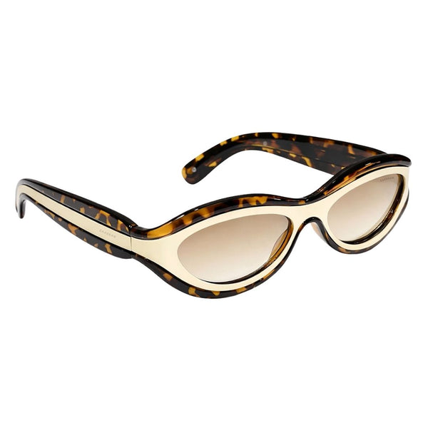 Cannes | Leopard Golden Cateye Sunglass