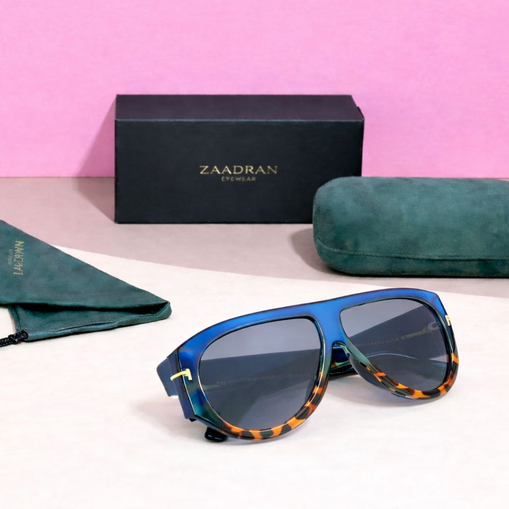 Cuba | Blue Leopard T Aviator Sunglass