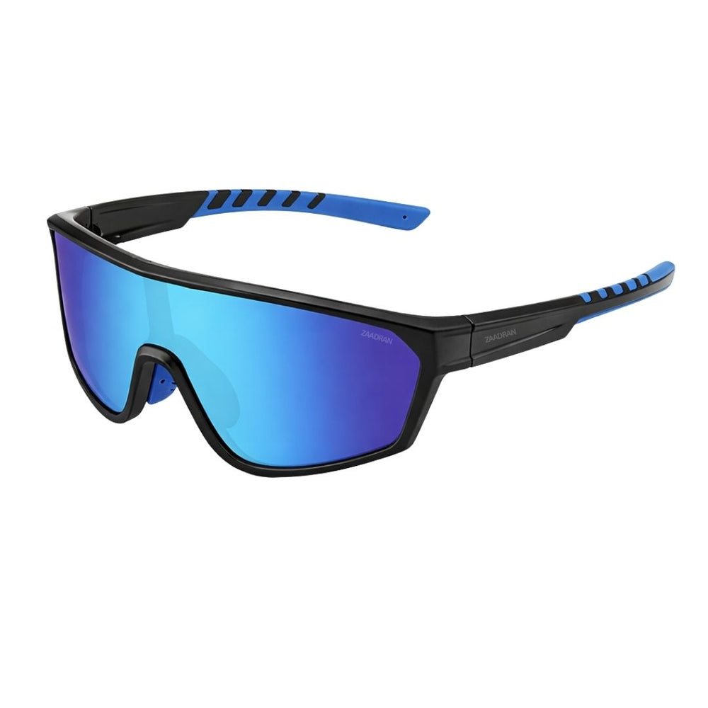 Hyper-Curve | Black Blue Wrap Around Sunglass