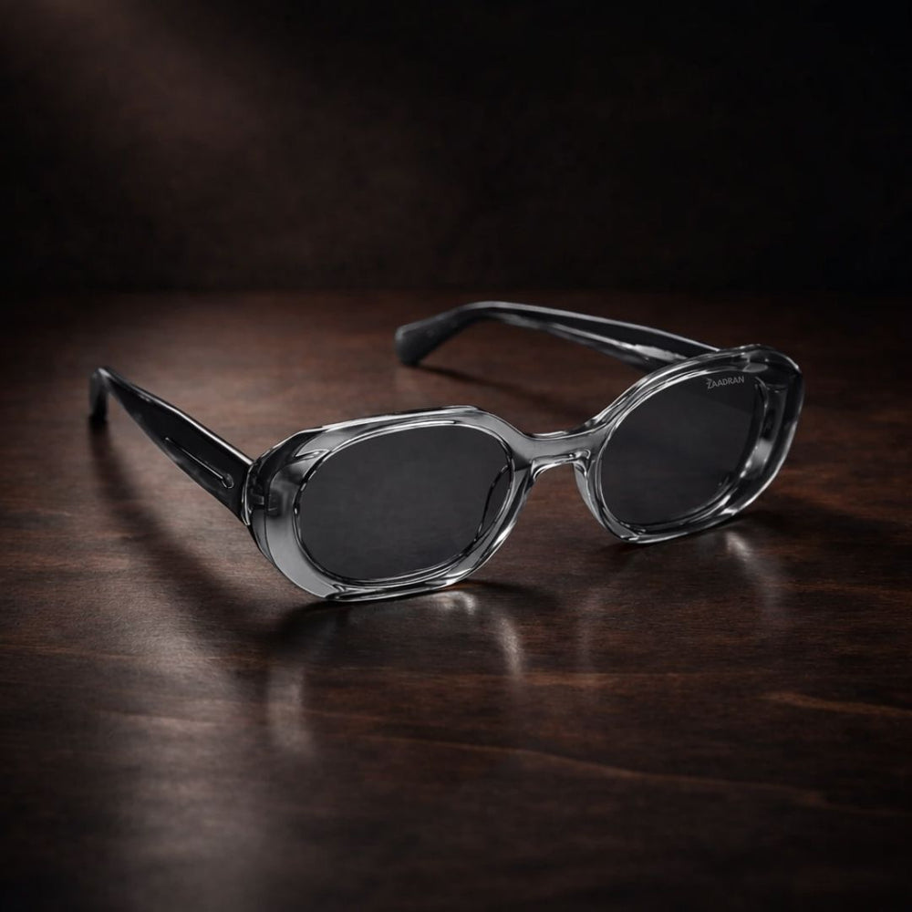 Hungary Octa | Grey Round Wayfarer Sunglass