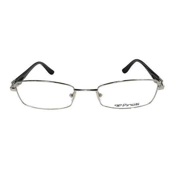 Black Silver Diamond Transparent Rimless Rectangle Eyewear | Pinelli Edition