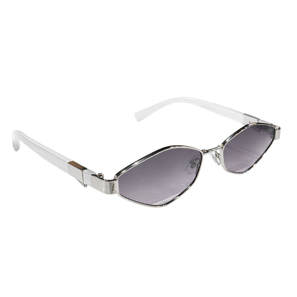 Italy | White Silver Chain Aviator Sunglass