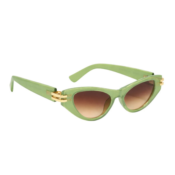 Diva | Green Golden Cateye Sunglass