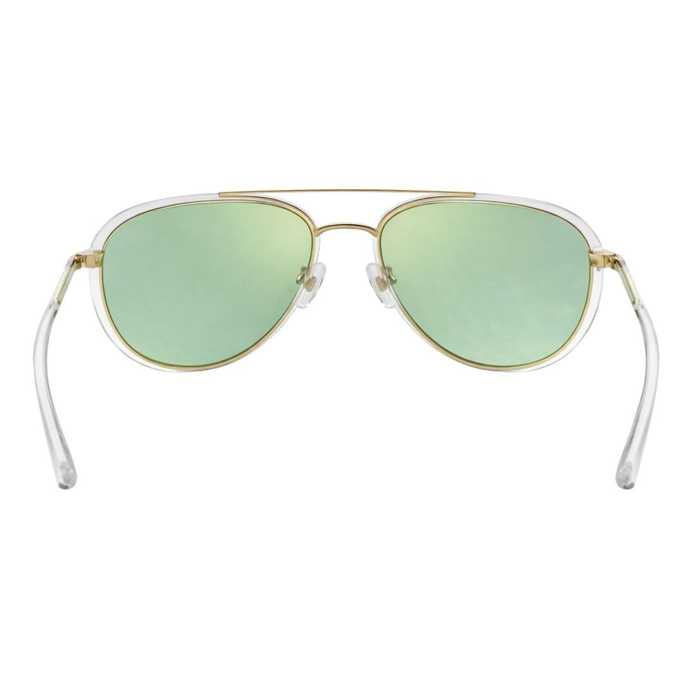 Aruba | White Green Aviator Sunglass