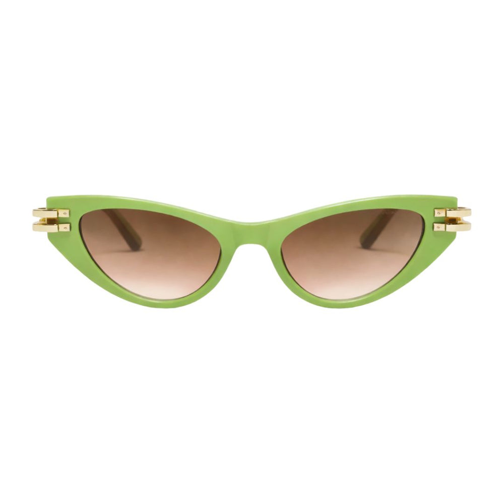 Diva | Green Golden Cateye Sunglass