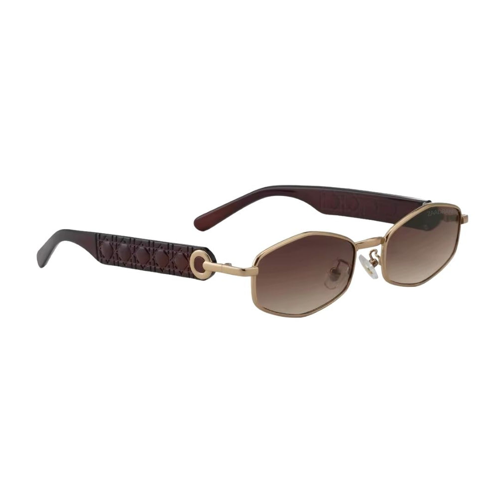 Kenya | Brown Golden Wayfarer Sunglass