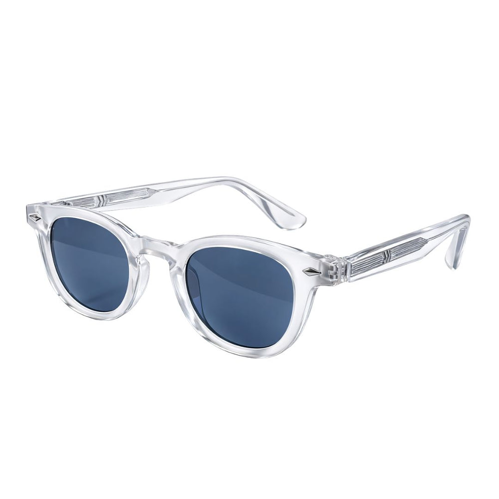 Oxford Classic | Clear Transparent black round sunglass