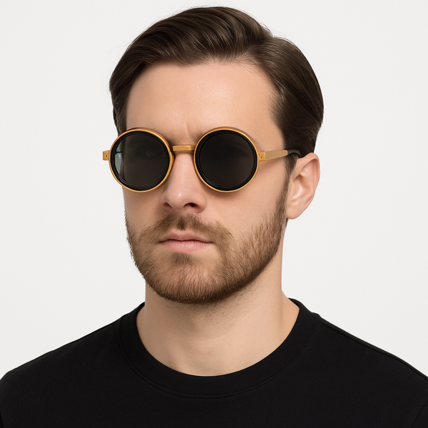 Rotater | Golden Round Sunglass